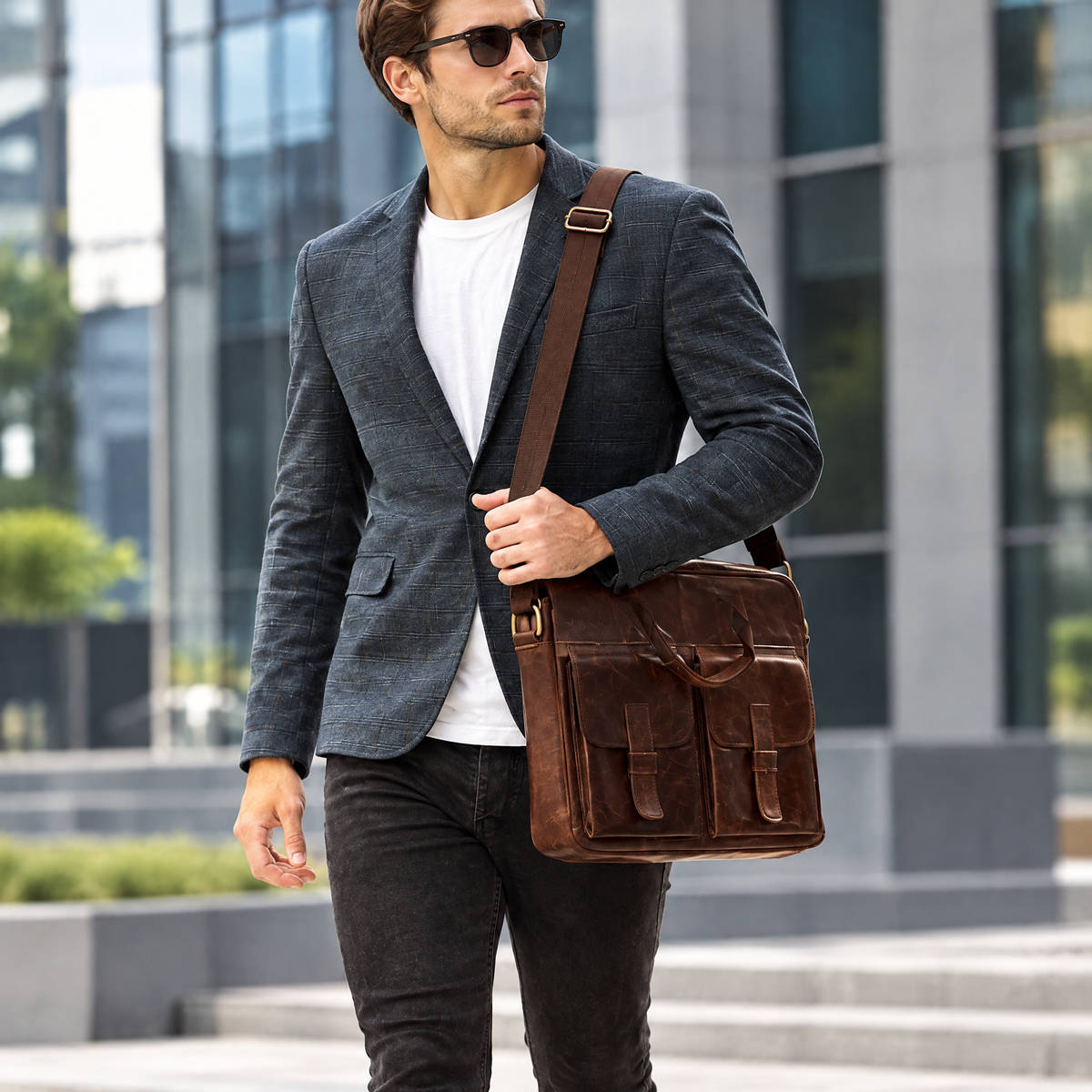 The Heritage Leather Messenger