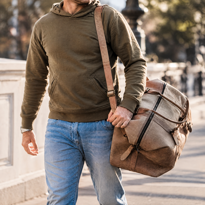 The Overland Waxed Canvas Duffle