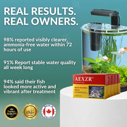 AEXZR® Aquariums Aqua-Guardian Blend🐟 The cleanest water your fish have ever lived in.