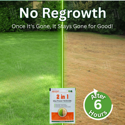AEXZR® 2 in 1 Max Power Herbicide⚡⚡The Dual-Action Powerhouse: Kills Weeds in 6 Hours, Defeats Glyphosate Resistance For Good.