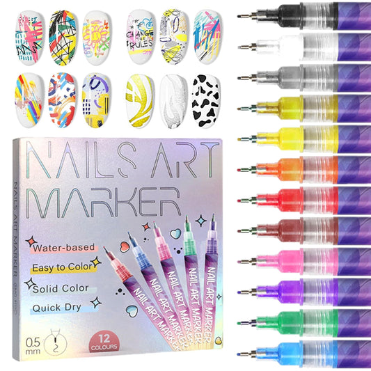 🐰 Easter Special Offer – 50% OFF! 🎁12 Colors Nail Art Pens Set🎨💅