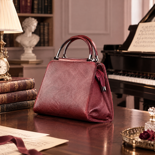 The Bordeaux Structured Satchel